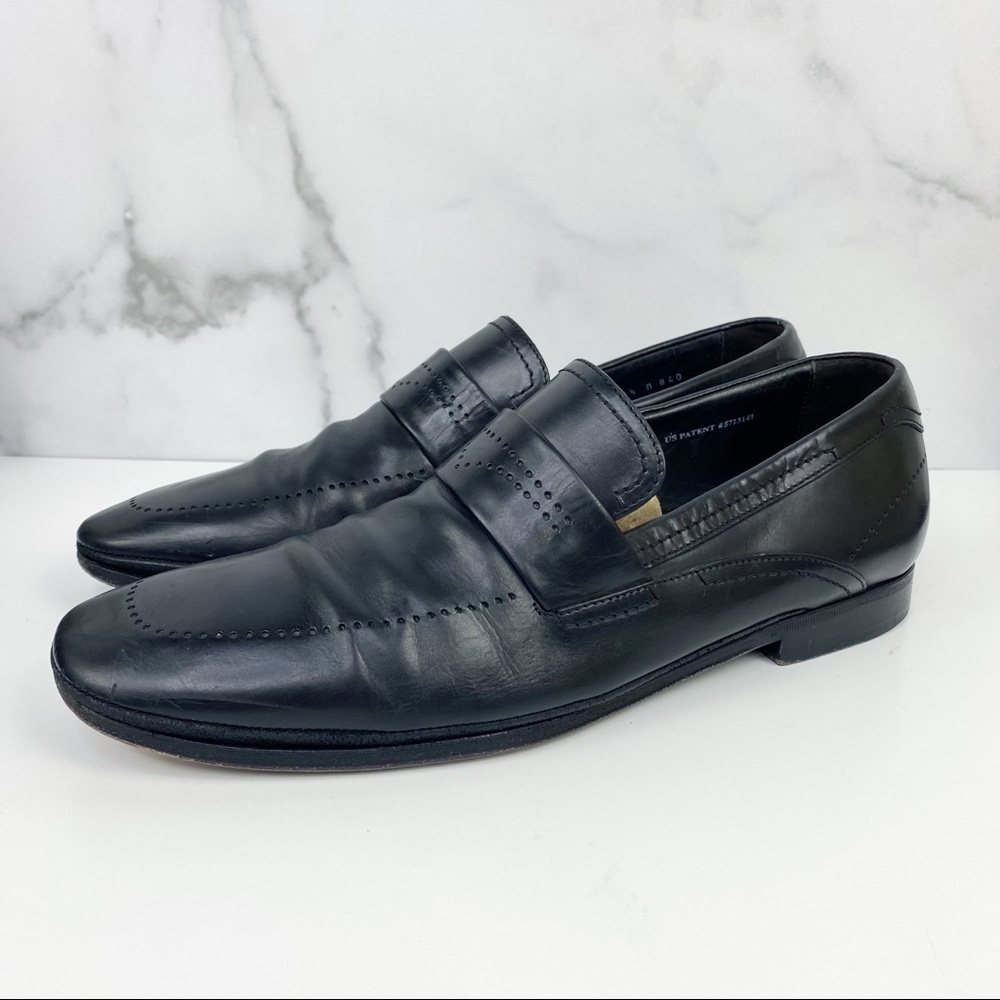 Cole Haan Black Slip on Leather Dress Loafers  Mens Size 11.5